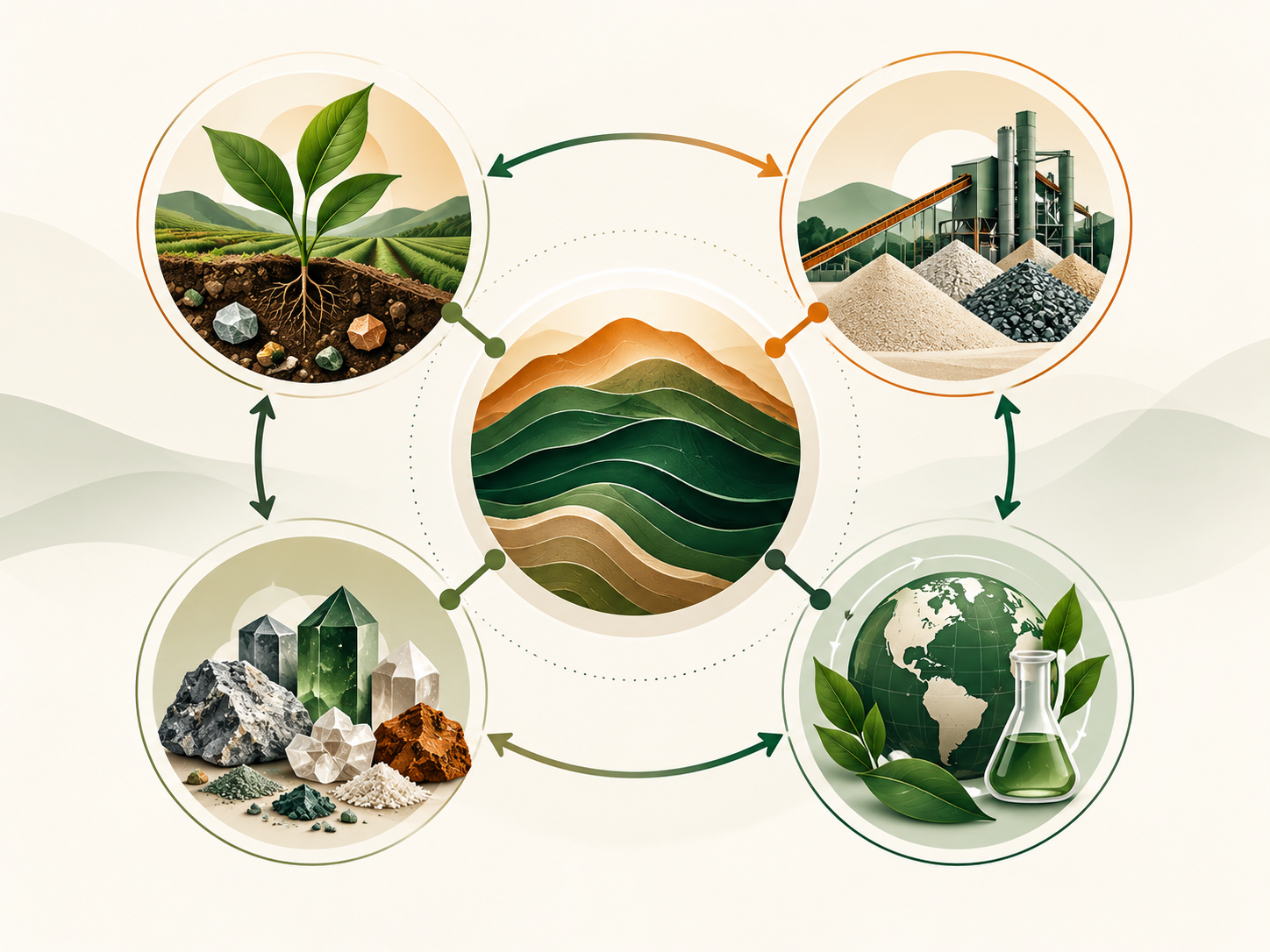 GAIA mineral science, agriculture, industrial and climate research ecosystem