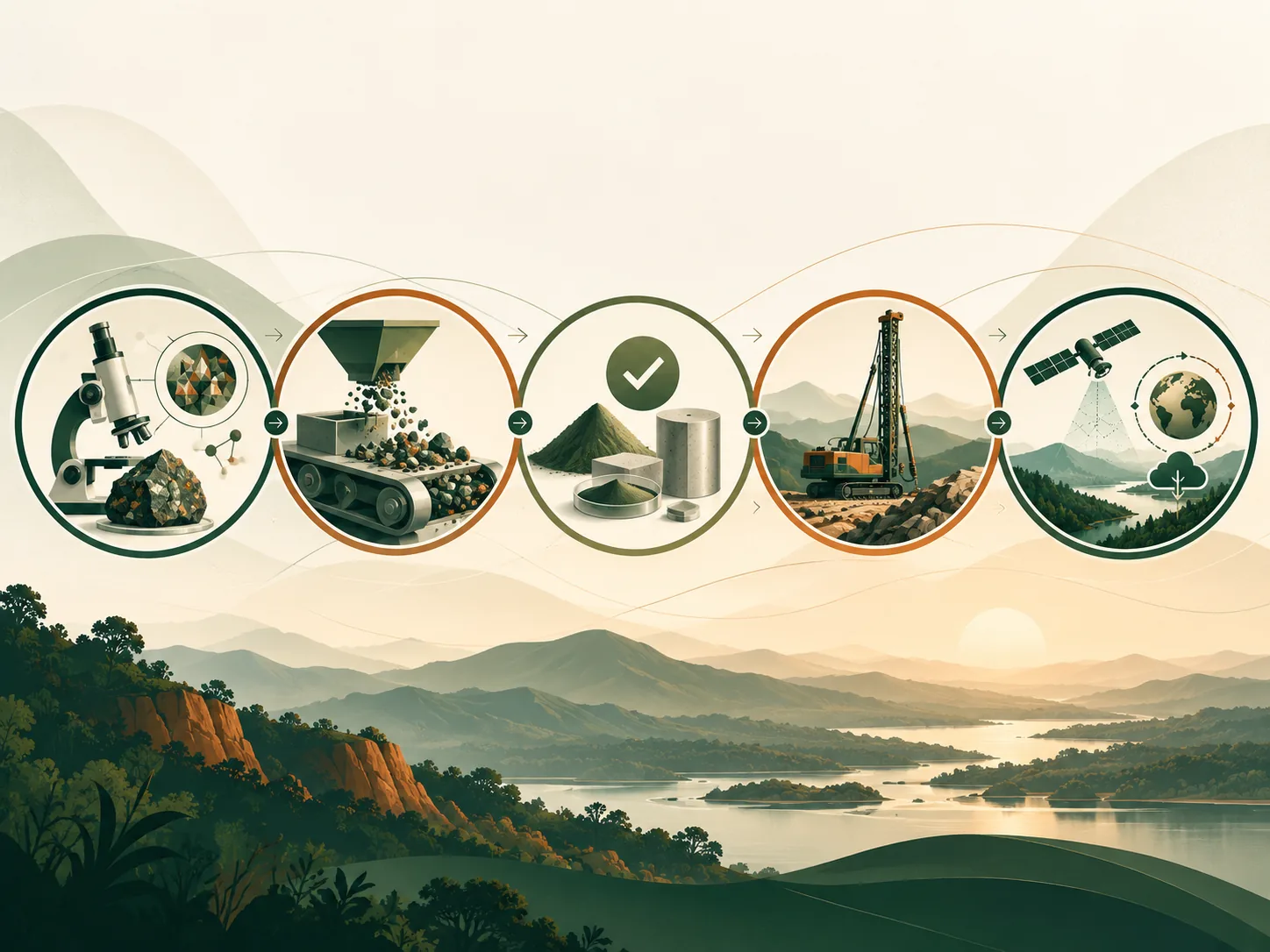 GAIA stage-gated evidence roadmap from geology and mineralogy to product testing and next-stage decisions